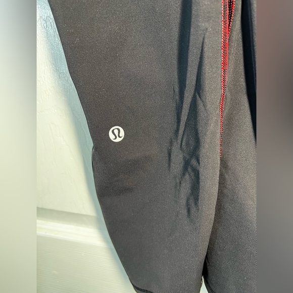 Lululemon Train Times Fast Pace Pant Special Edition Carminetrue Red Black Sz 6 - Picture 3 of 8